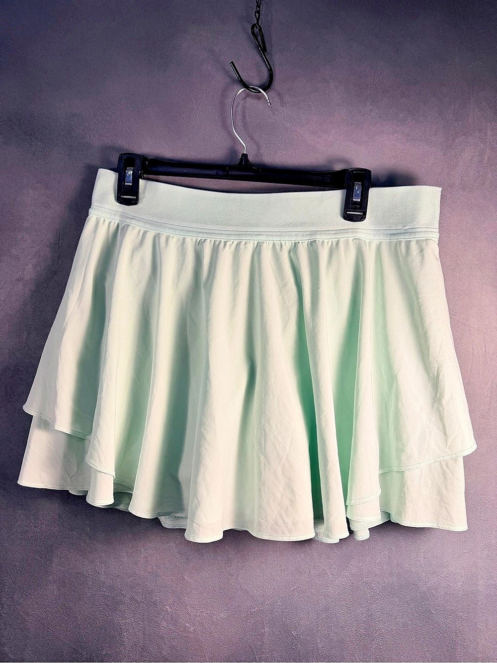 lululemon Tiered Pleats High-Rise Tennis Skirt Green Size 12
